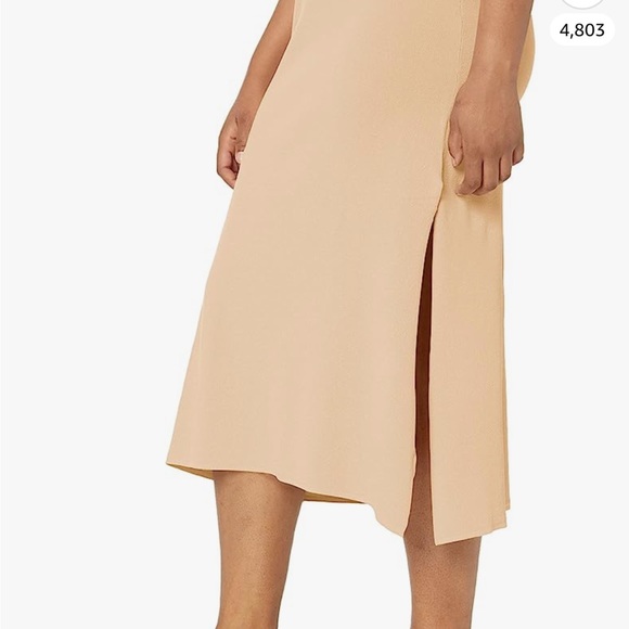 The Drop Women's Gabriela High-Neck Cut-In A-Line Side Slit Maxi sweater dress - Picture 3 of 3